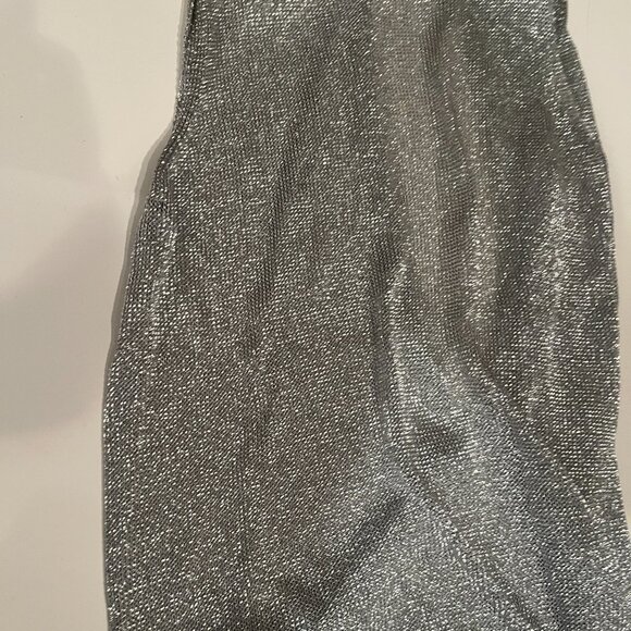 Silver Shiny Sleeveless Dress by H&M (Size‎ 6) - Picture 5 of 15